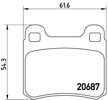 Fren Balatası Arka Mercedes W201 W202 C124 W124 C124 - A0004209820