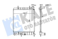 Radyatör Accent-accent Iı 1.3 Al/pl/brz 335x317x16 - 2531025050-2531025Q11-253101B000