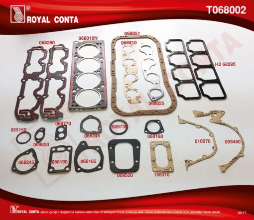 Motor Takım Conta Keçesiz Tmpr 2.0 159 A5.046 - 159 A6.046 - 5893330