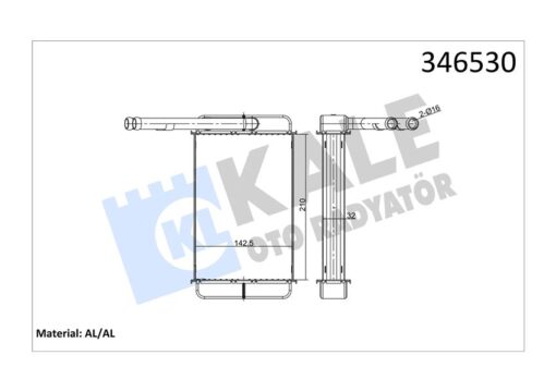 Kalorıfer Radyatoru Transıt 2.0 2.5d 85 92 T12 T15 92 00 Brazıng - 89VW18476BA-1628214-1628392