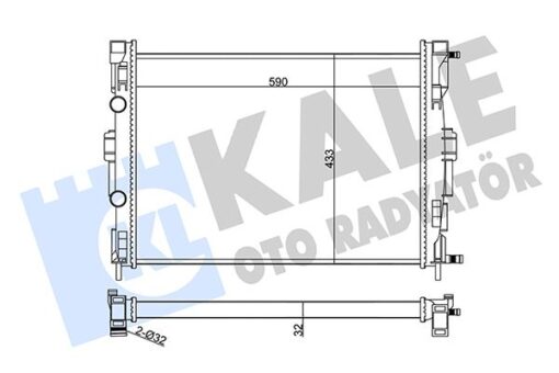 Radyatör Megane Iı-scenıc Iı 1.4-1.6 16v 02- - 8200115541-7711135783