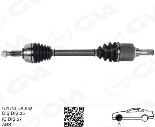 On Aks Sol Komple Dacıa Duster 10 1.5 Dci 4x4 6 İleri - 391017275R 8201505590 391016840R