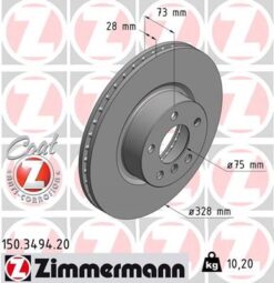 Fren Dıskı On Bmw X3 F25 X4 F26 - 34106787490-34106879122