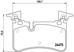 Fren Balatası Arka Mercedes Amg W204 S204 C204 C219 W211 W212 S212 R230 - A0044208520