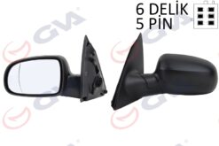 Dış Dikiz Aynası Sol Corsa C 01 Elektrikli Isıtmalı Asferik 5 Fiş Vm-200ehal - 1428304