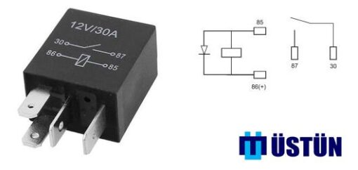 Mikro Role 12v 4p 40 Amper