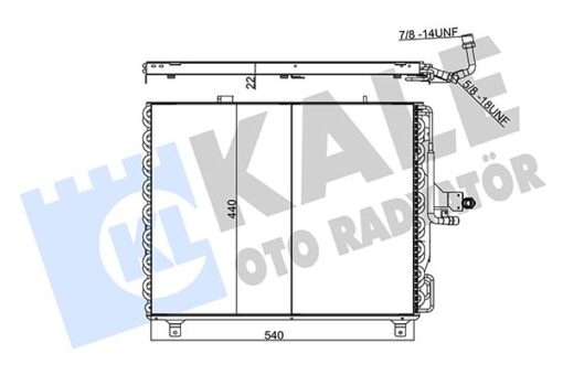 Klıma Radyatoru Mercedes W124 S124 A124 C124 - A1248301670
