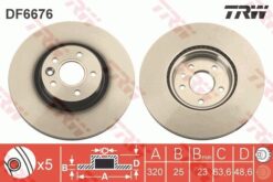 Ön Fren Aynası Adet Volvo S40 2004-2012 C70 Iı 2006-2013 V40 2012 V50 04-12 320x5-dl - 31262720-31302573-31329122