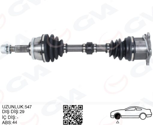 Komple Aks Sağ Nıssan X-traıl 2.0l Qr20 T30 01-06 / 2.5l Qr25de T30 01-06 Otomatik Vites - 391008H615