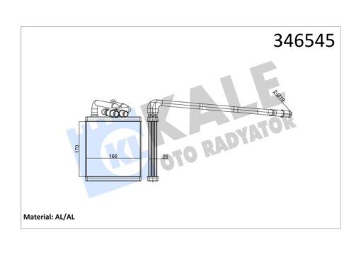 Kalorıfer Radyatoru Fıesta Cb1 08 12 Vı 08 Brazıng - 1743436-1573046-8V5118B539AC-AB-AA