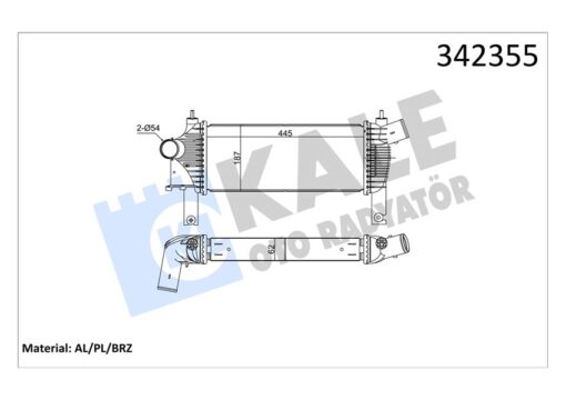 Turbo Radyatörü Intercooler Nıssan Navara-pathfınder Al-pl-brz - 14461EB360