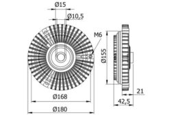 Fan Termıgı Mercedes Sprınter 901 904 96 06 - A0002003822