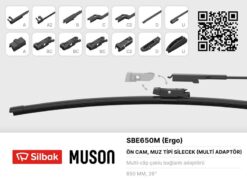 Silecek Süpürgesi Muz Tipi 650mm A. Bc.c2.d Ve U Tipi Kollar Icın Multi Adaptorlü