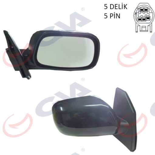Dış Dikiz Aynası Sağ Corolla 02 Elektrikli Isıtmalı Konveks 5 Fiş Vm-277ehr - 8790102050