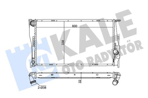Motor Su Radyatoru Bmw N47 N57 M57 E81 E82 E87 E88 E90 E92 E93 E84 - 17117788903
