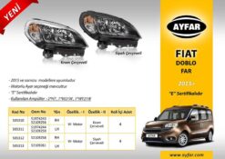 Far Sağ Krom Çerçeveli Fıat Doblo 15 - 51974243-52109256