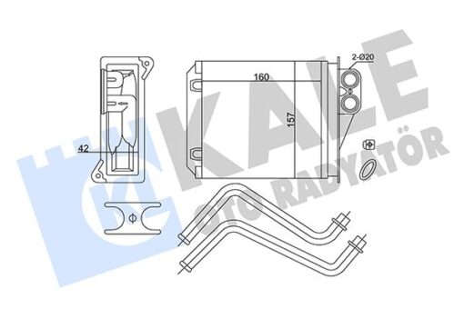 Kalorıfer Radyatoru Arka Mercedes Sprınter B906 06 . Vw Crafter 30-35-50 06 - A0038359001