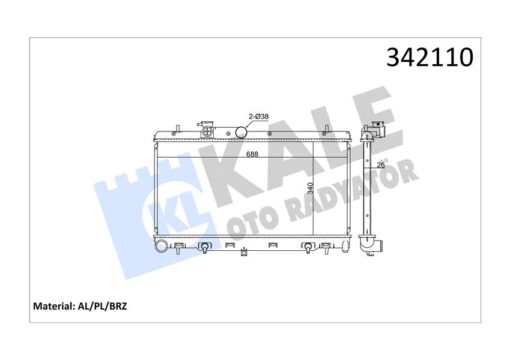 Radyatör Subaru Legacy Iv-outback Al-pl-brz - 45111AG000-45111AG001-45111AG010