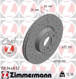 Fren Dıskı On Bmw E70 E71 E72 F15 F16 Delikli 986479436-df4853s - 34116886477-34116793244