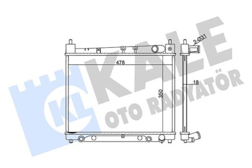 Radyatör Yarıs-yarıs Verso Al/pl/brz 350x478x16 - 1640021080-1640021060-1640021120