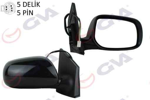 Dış Dikiz Aynası Sağ Corolla 08 Elektrikli Isıtmalı Astarlı Konveks 5 Fiş Vm-6263nehpr - 879002B01
