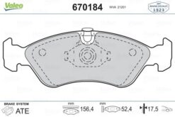 Ön Balata Astra F 91-98 Calıbra-omega-vectra A 1.8-2.0 88-95 - 1605808-1605089-1605911-WVA21190