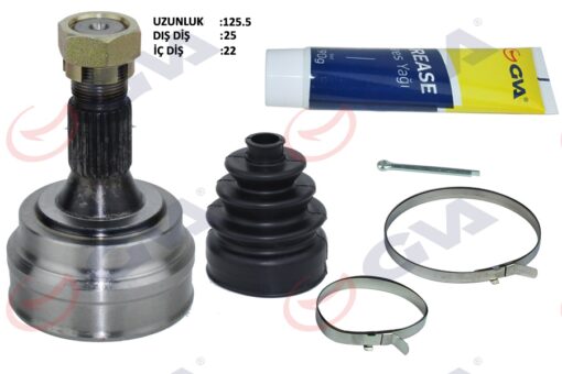 Aks Kafası Dış Ön Peugeot 306 1.6 93-00 25x22x54.8 127mm - 3273.Z5-3273.G3-3273.Q1