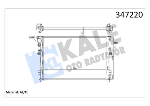 Radyatör Jumpy-expert-scudo-p806 1.8i-2.0i 8v-2.0i 16v Al/mknk - 1301.W2-1301.W4-1301.P2-1301.P3