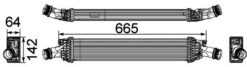 Turbo Radyatörü Intercooler A4-a5 1.8 Tfsı-2.0 Tfsı 07 A6 1.8tfsı-2.0tfsı 11 665x142x64 - 8K0145805G-8K0145805P