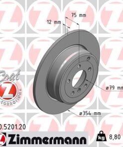 Fren Dıskı Arka Range Rover 3 Vogue L322 05 12 - SDB000211