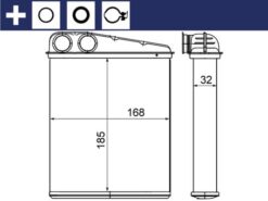 Kalorıfer Radyatoru Mercedes W169 W245 . Mını R55 R56 R60 - A1698300761-64113422666