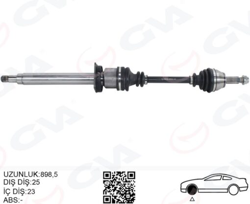 Ön Aks Komple Sağ Ford Fıesta Iv 1.25 - 1.4 16v 1.8td 95 02 - 97FX3219DA-1059520
