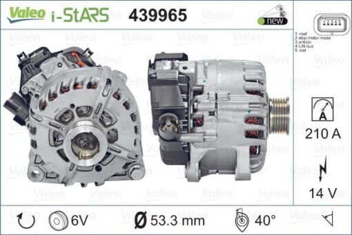 Alternatör 14v 180a P208 15 19 P308 13 21 P3008 13 19 P5008 13 19 Expert-jumpy 16 Partner- Berlıngo 10 C4 13 Ds513 15 1.5-1.6 Bluehdı Stop-start - 9826549680-9807970180-9815455980