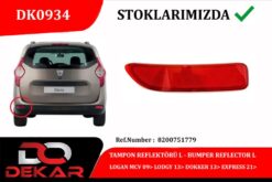 Tampon Reflektörü L Logan Mcv 09 Lodgy 13 Dokker 13 Express 21 - 8200751779