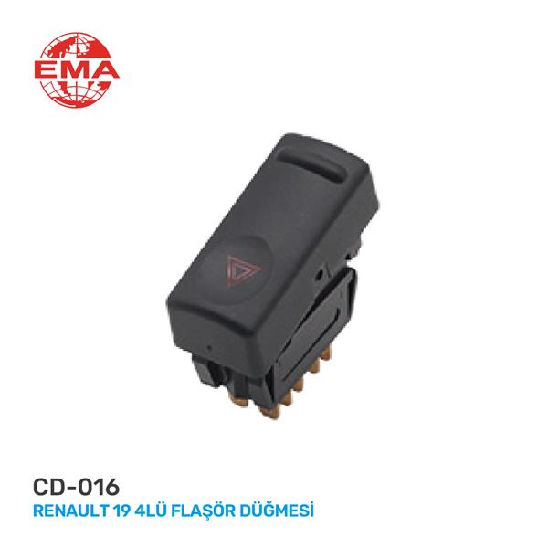 Dörtlü Flaşör Anahtarı R19 - 7700817335