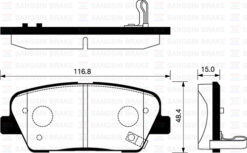 Arka Balata Disk Hyundaı Santafe-genesıs 06 /kıa Sorento 09 - 583023MA00-583023MA01-48413380A0