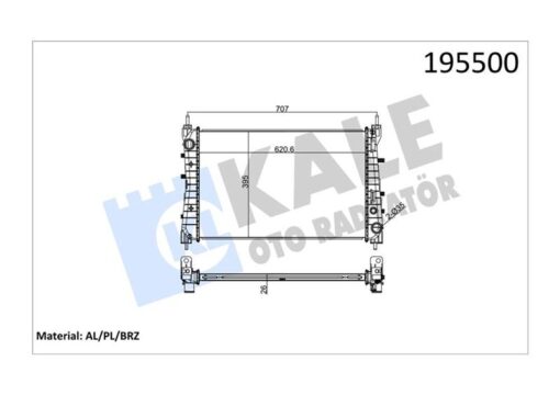 Radyatör Lınea 1.3 Jtd Ac Klimasız Mek 621x395x26 1 Sıra Alb Sistem - 51785217-51852517