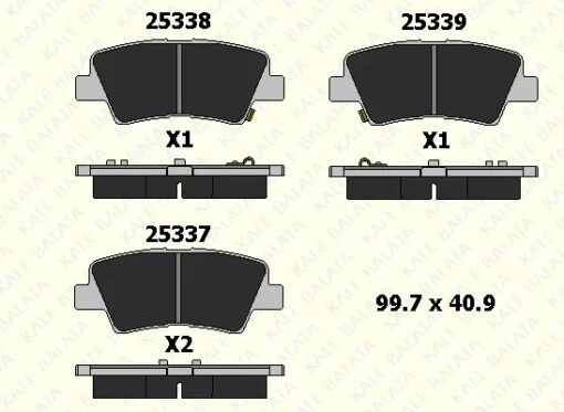 Balata Arka Accent Iv Blue-accent Iv Sedan-elantra-grandeur-i20-i20 Actıve-i20 Coupe-i30-i30 Coupe-i - 48413350A0-48413350B0-583023ZA76