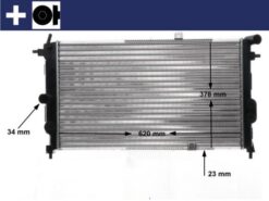 Radyatör Vectra A 90-95 Calıbra A 94-97 Ac Klimasız Otom 618x375x28 - 1300133-1300135