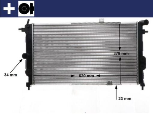 Radyatör Vectra A 90-95 Calıbra A 94-97 Ac Klimasız Otom 618x375x28 - 1300133-1300135
