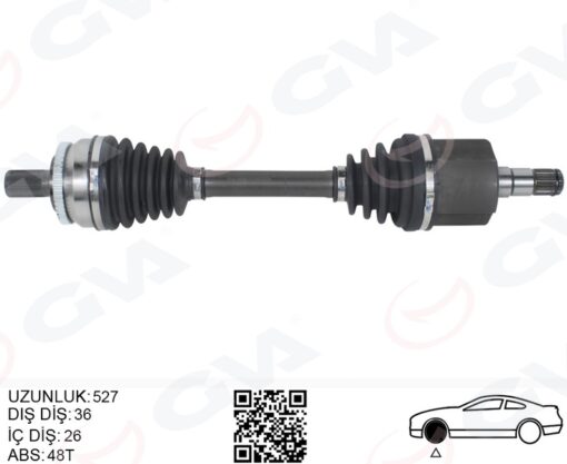 Ön Aks Komple Sag Volvo S60 I 2.0 T 2.4 04 10 V70 Iı 2.0 T 2.4 04 10 - 9480544-8689210