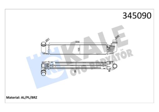 Turbo Radyatörü Intercooler Dacıa Duster 1.5dci 10 Al/pl/brz - 8200880552