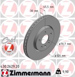 Ön Fren Aynası 17 Inç Astra J 09 Zafıra C 11 321x30x28/5d/havalı 13502826 - 95527034-569077-13586854-569092