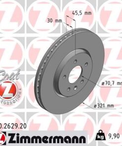 Ön Fren Aynası 17 Inç Astra J 09 Zafıra C 11 321x30x28/5d/havalı 13502826 - 95527034-569077-13586854-569092
