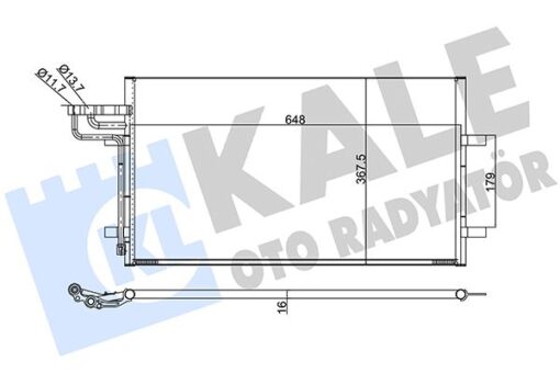 Klima Radyatoru Kondenseri Focus Cmax 03-07 1.6-1.8-2.0-1.6tdcı-1.8tdcı-2.0tdcı 628x371x16 - 3M5H19710CC-1234248-1335552-1516838