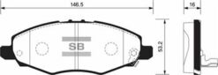 Ön Fren Balata Toyota Hılux Vıgo 2.5l 2kdftv Kun15 4x2 05-07 - 044650K130-044650K040-WVA24523