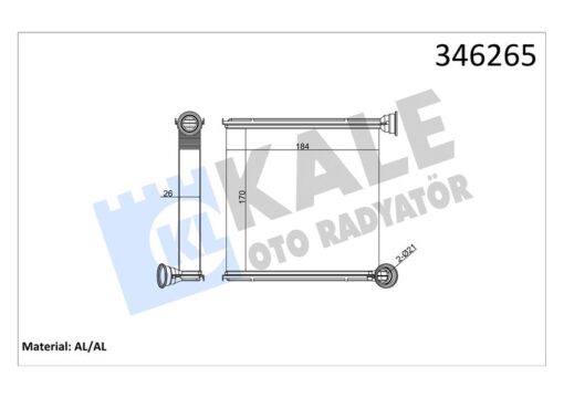 Kalorifer Radyatörü Golf 7-passat-tıguan-arteon-superb-octavıa-a3-leon-12 170x185x26 - 5Q0819031-5Q0819031B