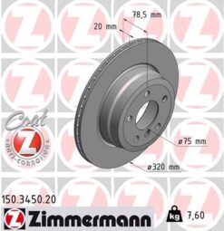 Fren Dıskı Arka Bmw X5 E70 Lcı F15 X6 E71 F16 - 34216793247-34216886479