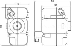 Genleşme Tankı Radyatoru Yedek Su Deposu Volvo S60/ V70/ S80/ Xc90 - 30741154-30723929-30741973
