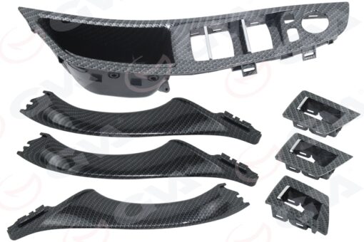 Kapı Tutamak Seti 7 Parça Katlama Lı Bmw F10 Karbon Fiber - 51417359283-275-276-313-314